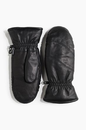 H&M Lederf&auml;ustlinge mit ThermoMove - Schwarz