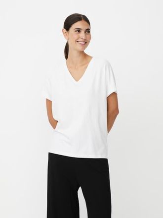 Masai MaBadu V-Neck Short Sleeve T-Shirt in White at Nordstrom, Size Xx-Large