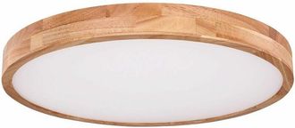 Globo Lighting Plafoniera led design in legno luce diurna soggiorno telecomando lampada dimmerabile Globo 41745-48