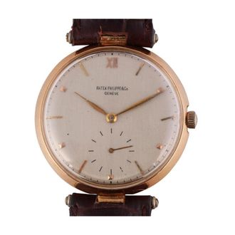 Patek Philippe Pre-owned Patek Philippe Calatrava Hand Wind Silver Dial Ladies Watch 2459