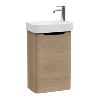 Vitra Mueble De Lavabo Vitra Sento Round En Roble Dorado