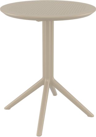 Clp Mesa Plegable Sky Gris Topo Redonda
