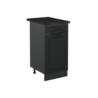Vicco Mueble Bajo De Cocina R-line, Antracita Casa De Campo/antracita, 40 Cm Encimera Antracita, Vicco