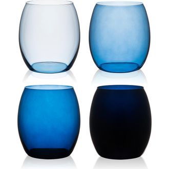 Caskata Les Nuages Blue Tumblers Set of 4 - Blue at Nordstrom