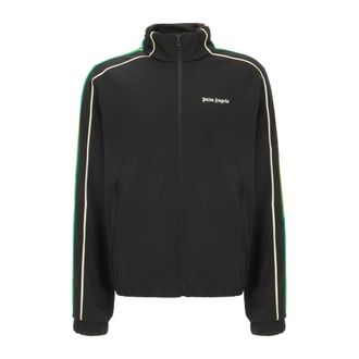 Palm Angels Zip-through Sweatshirt - male - Palm Angels - Zip-throughs - Black - XL - Sweatshirts & Hoodies