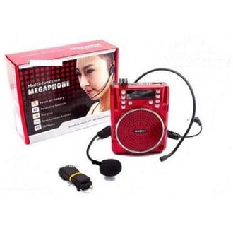 Trade Shop Trade Shop - Migaphone K150 Multifunci&oacute;n Con Meg&aacute;fono Radio Usb Auriculares Auriculares Micr&oacute;fono