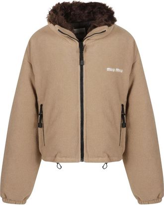 Miu Miu Blouson - Dames - Jassen - Bruin - S - Jassen