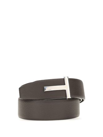 Tom Ford Mens Belt Reversible Leather Brown-Black Calf Brown/black