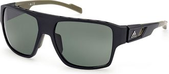 Adidas Sport SP0046 Polarized 02N Mens Sunglasses Black Size 59