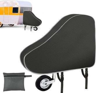 OEM Funda De Dos Piezas Para Enganche De Remolque Fabricada En Tejido Oxford Universal, Apta Para Remolques Y Caravanas, Con Doble Cierre A Presi&oacute;n, Acces