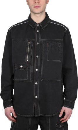 Isabel Marant Jassen, Heren, Zwart, S, Denim, Denim Jacket