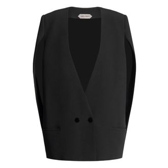 Alberta Ferretti Dames, Jassen, Zwart, Maat: M