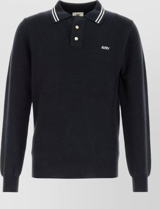 Autry fine-knit polo sweater