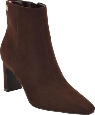 Tommy Hilfiger Eddey Bootie in Dark Brown at Nordstrom, Size 8.5