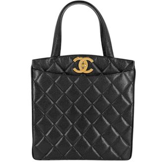 Chanel Black Handbag Tote Bag (Pre-Owned)