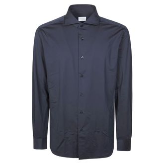 Xacus Casual Shirts, male, Blue, Size: 3XL Camicia Active No Stiro Collo Francese