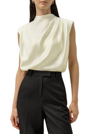 LilySilk X Lydia Tomlinson Grace Top in Lily White at Nordstrom, Size X-Small