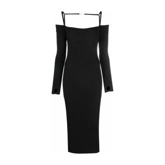 Jacquemus Chique Zomerjurk - Dames - Casual kleedjes - Zwart - XS - Kleedjes