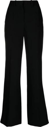 Joseph Morissey Pantalon - Dames - Wijde Broeken - Zwart - XS - Wol - Broeken