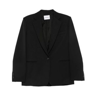 Andamane Jassen, Dames, Zwart, S, Blazer monopetto met inkeping revers
