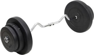 vidaXL Mancuerna Curl Con Discos 60 Kg Vidaxl