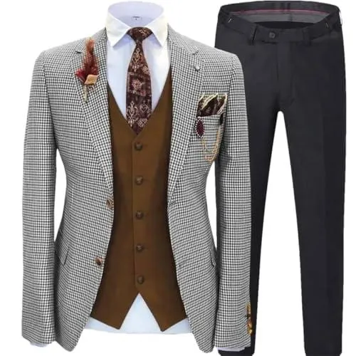 Generic Costume de mariage pour homme Smoking en laine mélangée