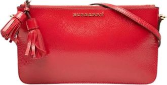 Burberry Pre-owned Patent Leather Crossbody Bag - Dames - Vintage Schoudertas - Rood - ONE Size - Leer - Vintage