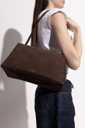 Alaia Shoulder Bag Le Bouledogue, Womens, Brown