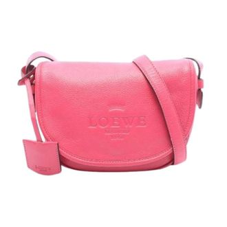 Loewe Pre-owned Heritage Leren Schoudertas - Dames - Pre-owned - Roze - Maat: ONE Size Leer