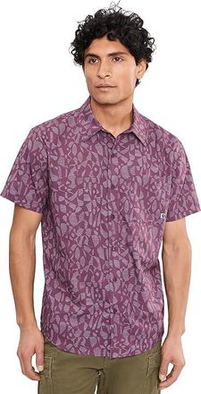 Marmot AirExchange Short Sleeve Shirt Mens Clothing Sugar Plum Fiesta Stripe : 2XL, Polyester