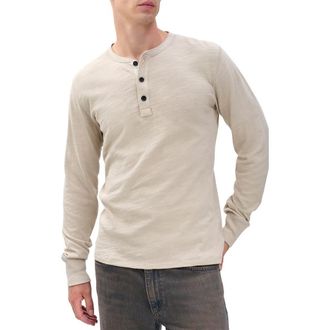 Rag & Bone Classic Slim Fit Henley in Stonewall at Nordstrom Rack, Size Xx-Large