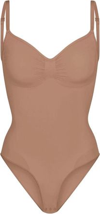 SKIMS Body modellante Seamless Sculpt - - Tops - Donna - Marrone - XS