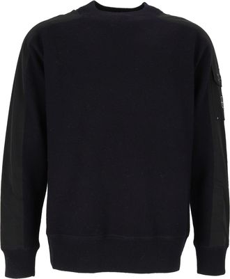 Murphy & Nye Blue Nights Ensign Arm Pocket Crewneck Sweater