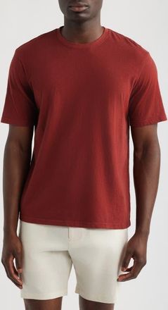 Nordstrom Slub Cotton Crewneck T-Shirt in Red Fire at Nordstrom, Size Xx-Large