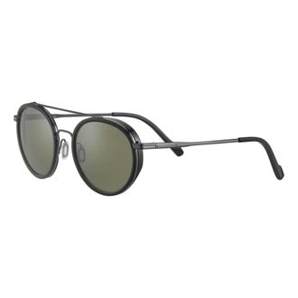 Serengeti Eyewear Sunglasses, unisex, Black, ONE SIZE, Geary Sunglasses in Dark Gunmetal Black