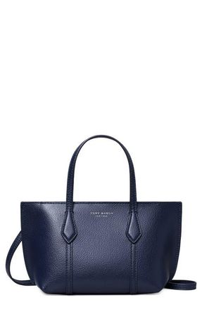 Tory Burch Mini Perry Tote in Dark Sky at Nordstrom