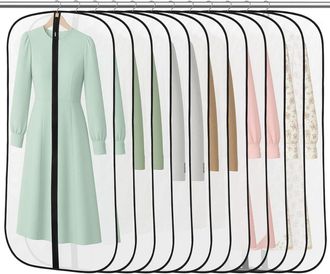 OEM Funda Para Ropa - Peva Impermeable - 60x120 Cm - Para Abrigos Trajes Y Camisas - 12 Unidades