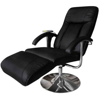 vidaXL Vidaxl - Sill&oacute;n De Masaje De Cuero Sint&eacute;tico Negro
