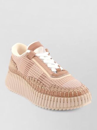 Chlo&eacute; mesh low-top sneakers
