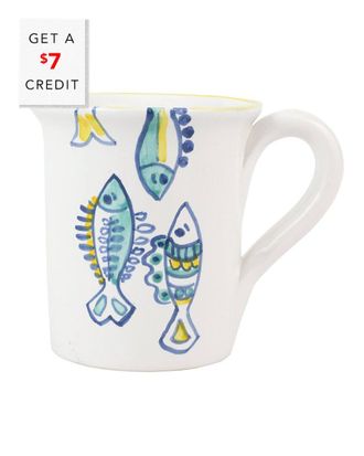Vietri Vietri Elbas Fish Mug With $7 Credit