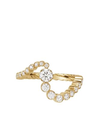 Sophie Bille Brahe Anello Ensemble Ocean Diamant in oro giallo 18 carati riciclato con diamanti