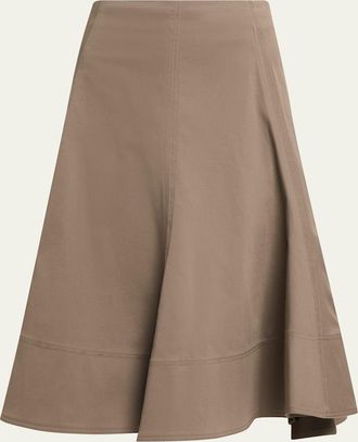 Proenza Schouler Janan Canvas Midi Skirt