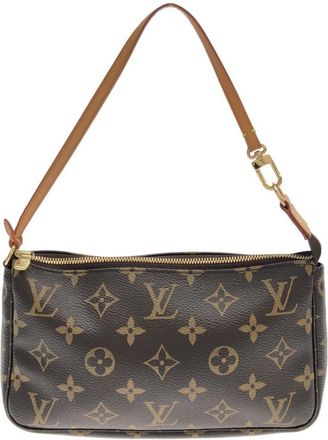 Louis Vuitton Brown Coated Canvas Pouch (Pre-Owned)