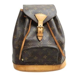 Louis Vuitton Pre-owned Backpacks, female, Brown, Size: ONE SIZE Pre-owned Vintage Canvas Backpack