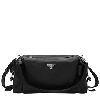 Prada Explore Leren Tas - Heren - Tassen - Zwart - Maat: ONE Size Zijde