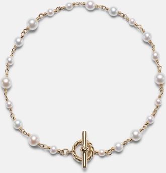 David Yurman Pearl Classics 18kt gold bracelet with pearls