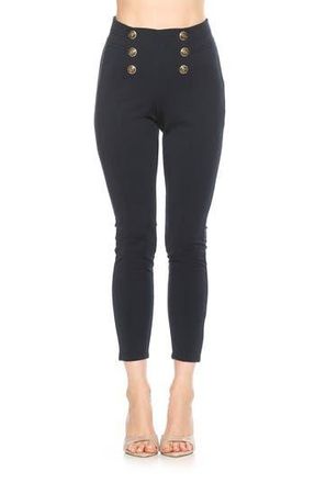 Alexia Admor Freyja Classic High Waist Ponte Leggings in Navy at Nordstrom Rack, Size X-Small