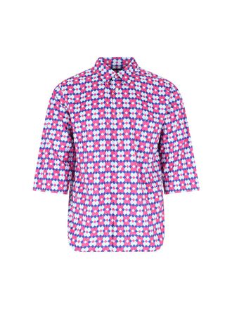 Comme Des Gar&ccedil;ons Multicolor Geometric Print Short-Sleeve Shirt