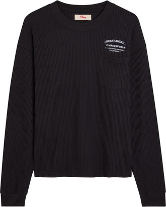 Cherry Los Angeles Ranch Wear Printed Waffle T-shirt - Black - Xxl