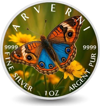 OEM Moneda De Plata Fina Coloreada Joya Del Prado De 1 Oz